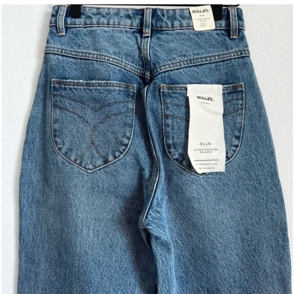 Rolla's Elle Super High Rise Relaxed Jeans NWT - Picture 7 of 8